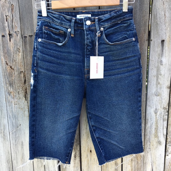 Good American Pants - NWT Good American Bermuda High Rise Jean Short 27
